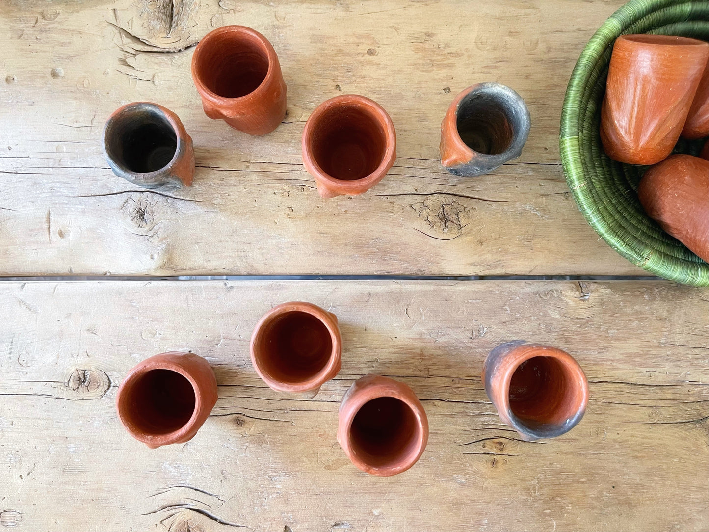 Barro Rojo con Cara - Clay Face Mezcal Copita Set