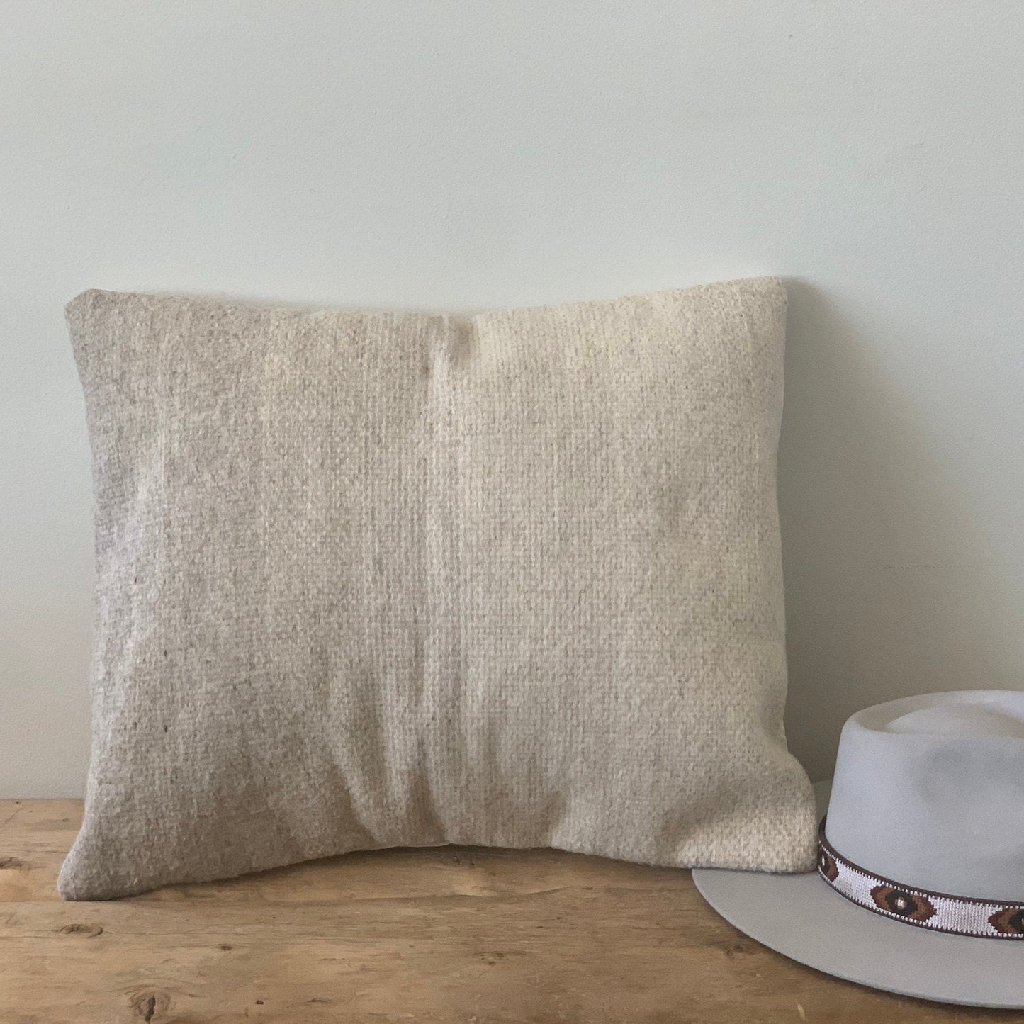 Natural Wool Pillow Cover, Greige
