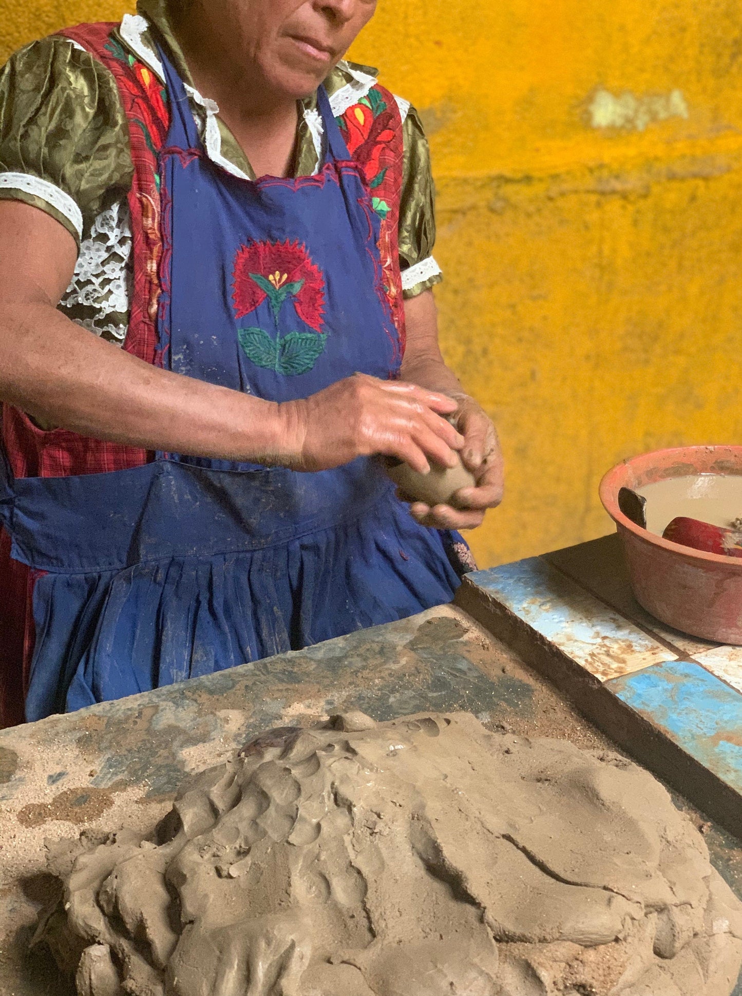 Barro Rojo con Cara - Clay Face Mezcal Copita Set