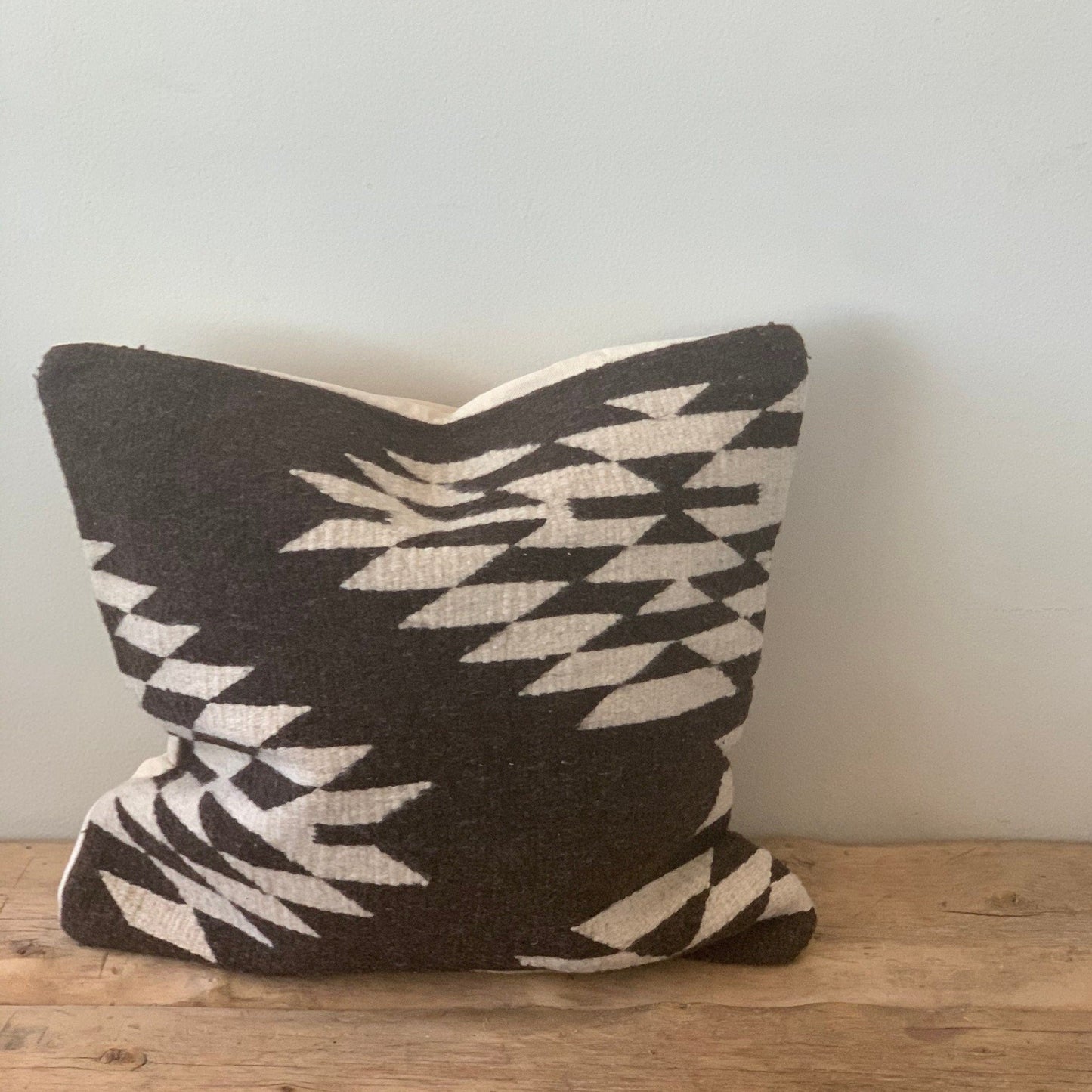 Natural Wool Pillow Cover, Zapotec