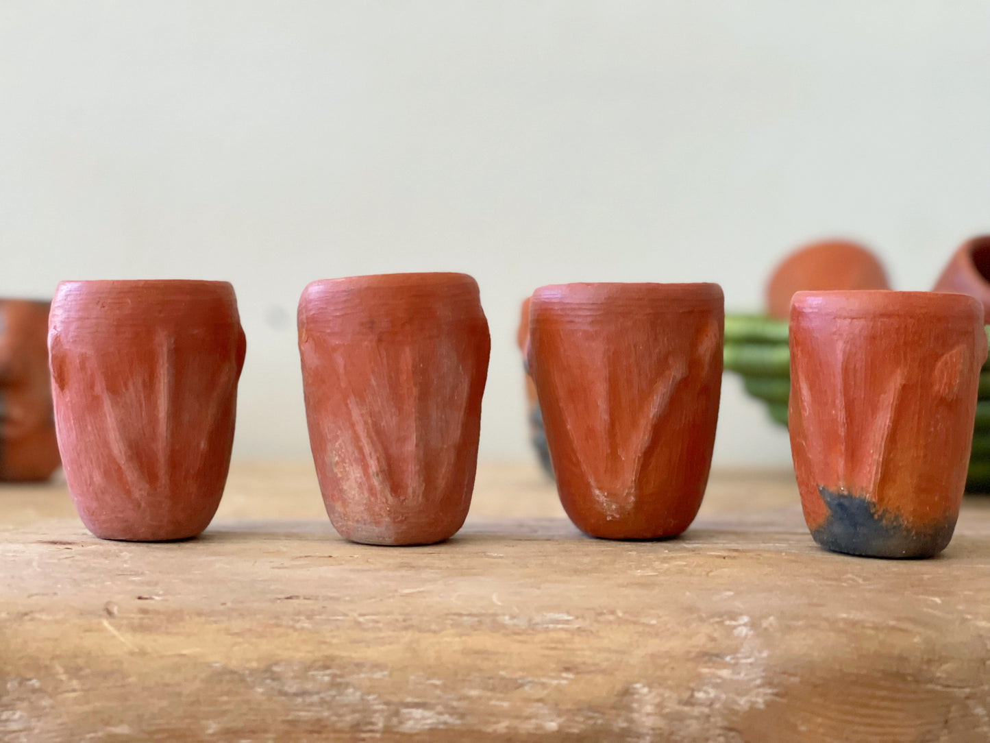 Barro Rojo Agave Mezcal Copita Set