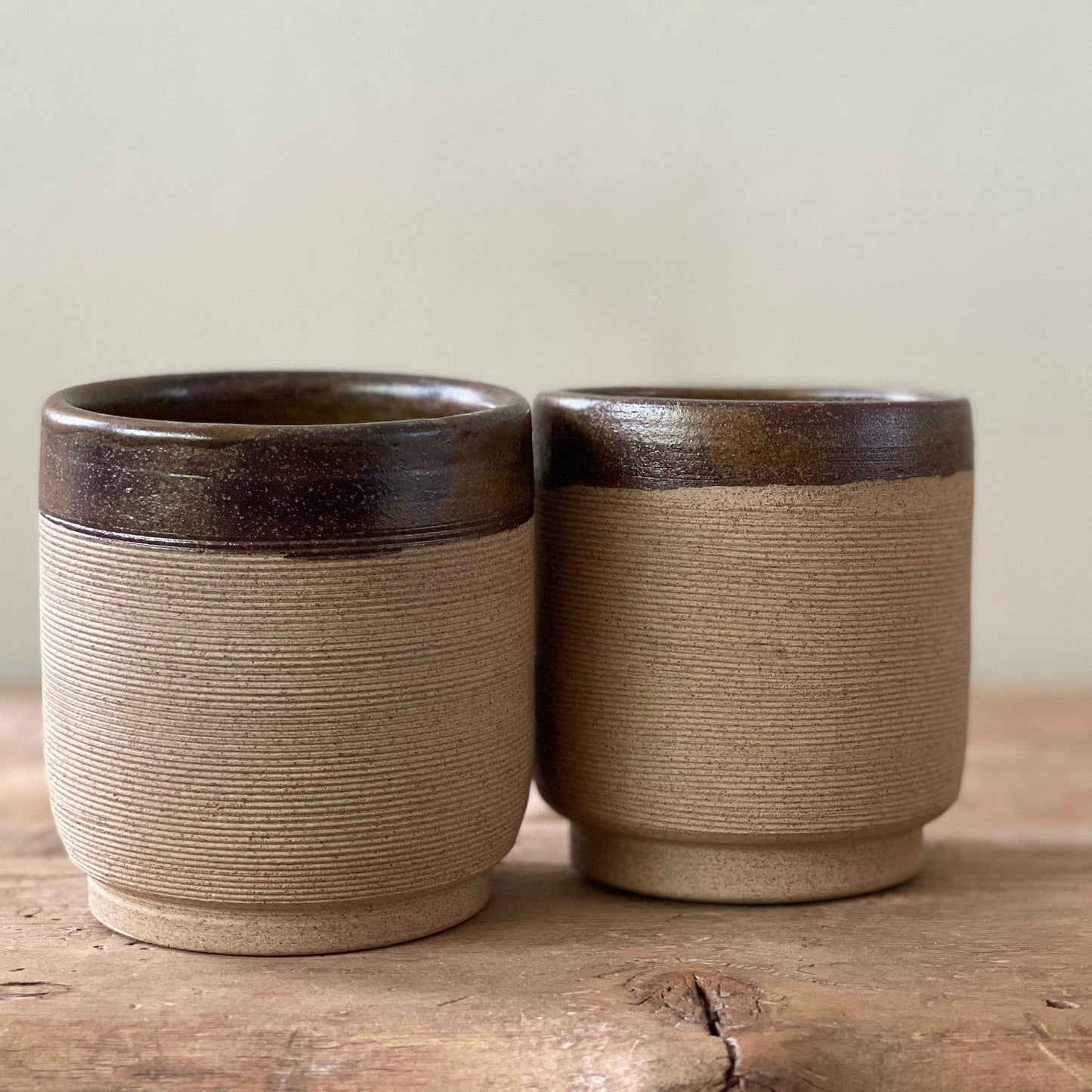 Textured Clay Tumbler Set