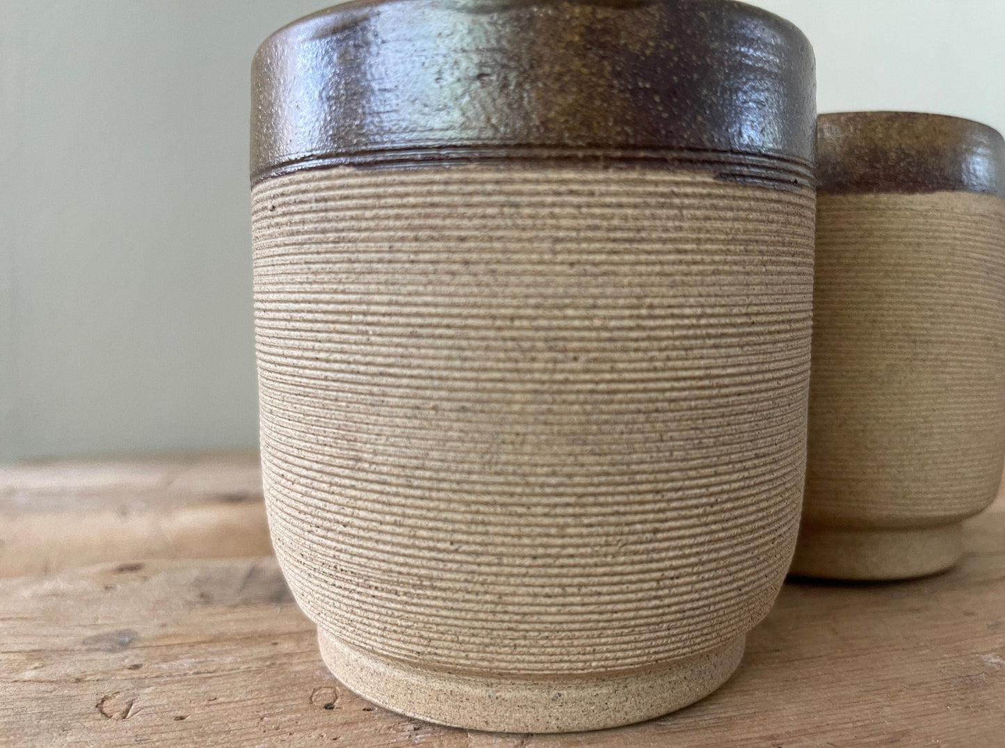 Textured Clay Tumbler Set